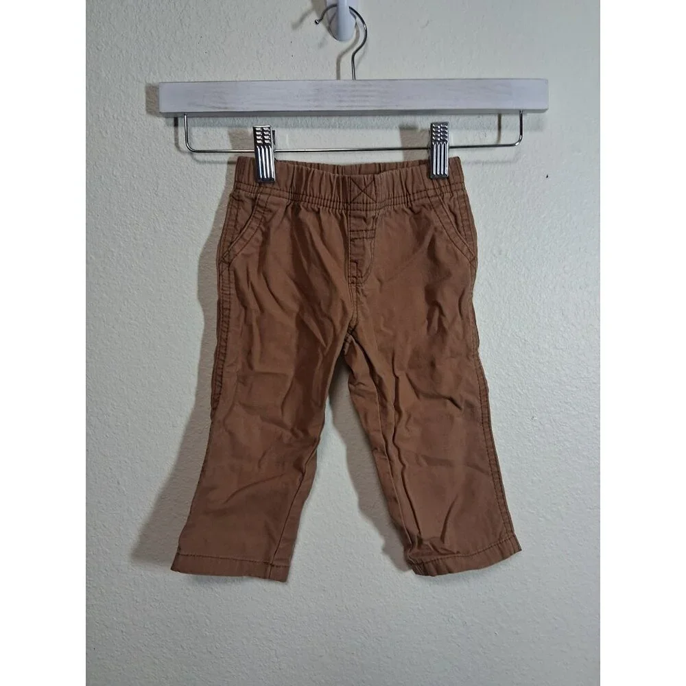 Carter's Khakis Pants Casual Brown Boys Size 12 Months